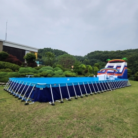 야자수 슬라이드 폭 4m x 길이 6m 총 높이 5.58m 발딛는 높이:2.9m 조립식용 1m